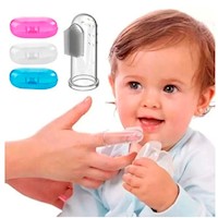 3 PACK Cepillo bebes en silicona para encias y dientes